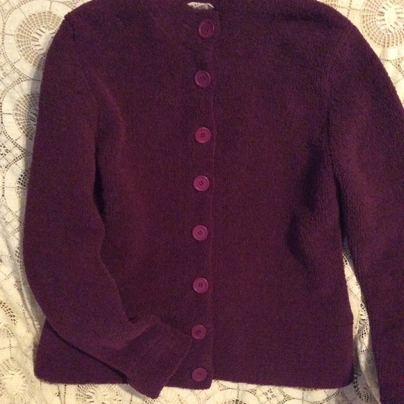 NWOT KIM ROGERS THICK BUTTON DOWN SWEATER. - Picture 1 of 5